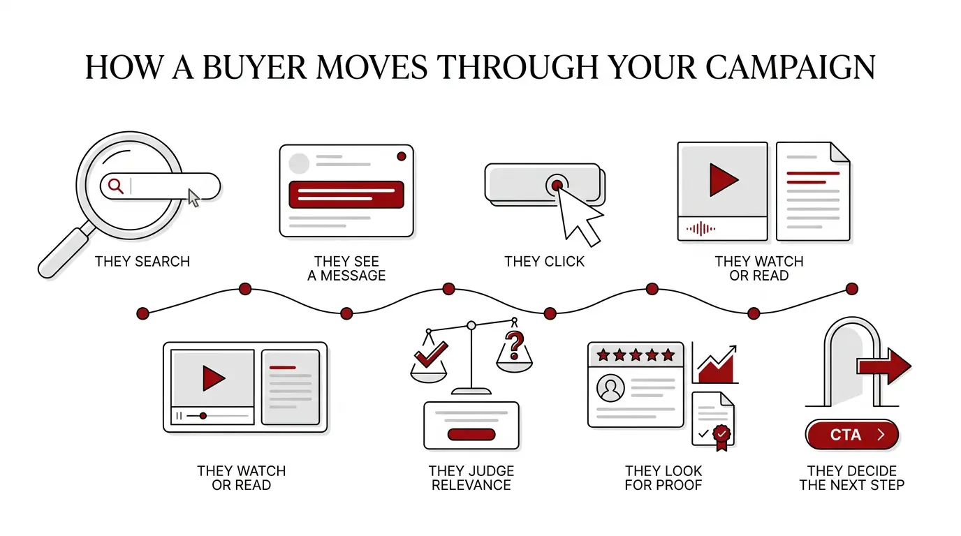 How a buyer moves through your campaign